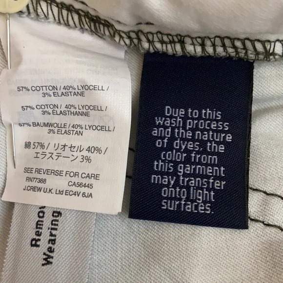 J. Crew Camo Toothpick Cargo Pants Ankle Length - Size 29 - Picture 6 of 7